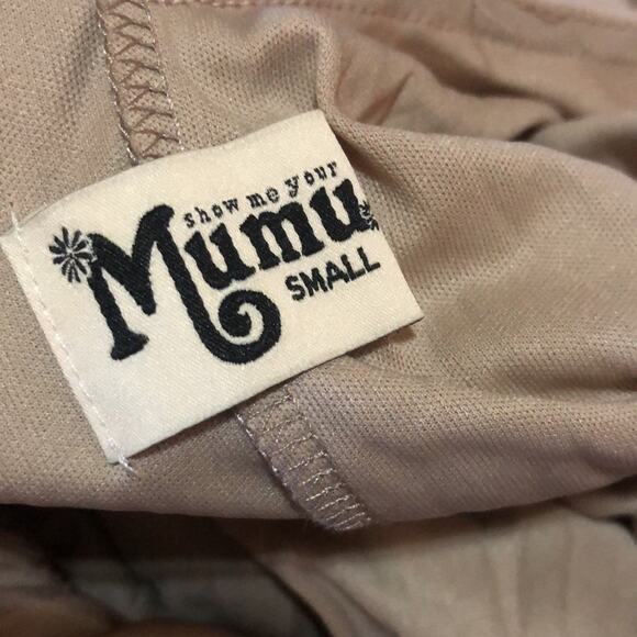 Show Me Your Mumu SMYM Kendall maxi Dress in Show Me the Ring Beige NEW SMALL - Picture 5 of 7